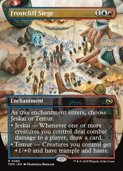Frostcliff Siege - Borderless - Full Art - Enchantment - Inverted (Foil)