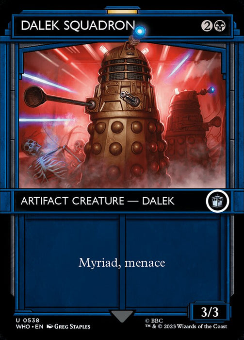 Dalek Squadron - Borderless - Inverted - Showcase (Foil)