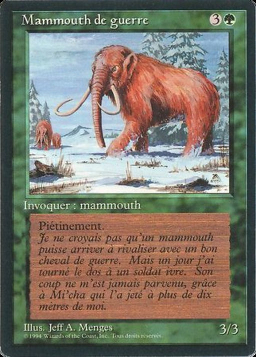 Mammouth de guerre - War Mammoth