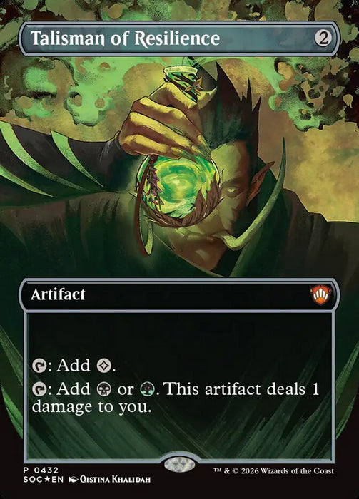 Talisman of Resilience - Borderless - Full Art - Inverted (Foil)