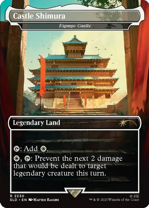 Castle Shimura - Eiganjo Castle - Borderless - Full Art - Inverted - Legendary