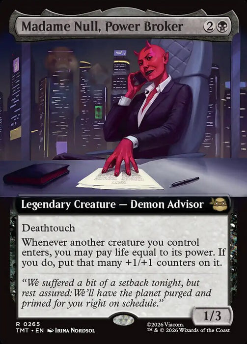 Madame Null, Power Broker - Extended Art - Legendary