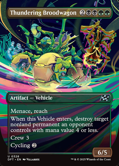 Thundering Broodwagon - Borderless - Inverted (Foil)