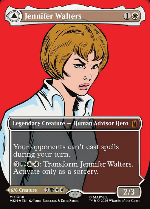 Jennifer Walters // The Sensational She-Hulk - Borderless - Inverted - Legendary (Foil)
