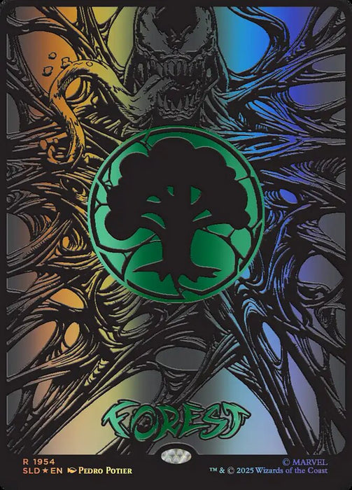 Forest - Textless - Borderless - Full Art - Inverted (Foil)