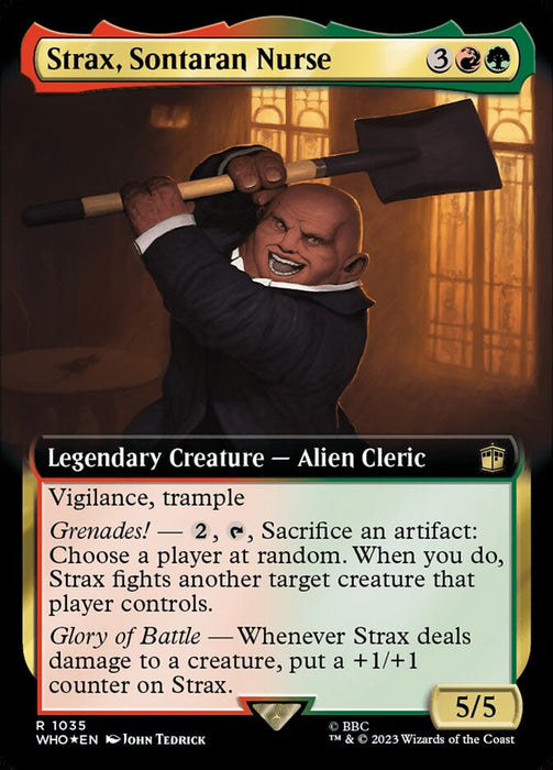 Strax, Sontaran Nurse - Extended Art - Legendary - Surge Foil (Foil)