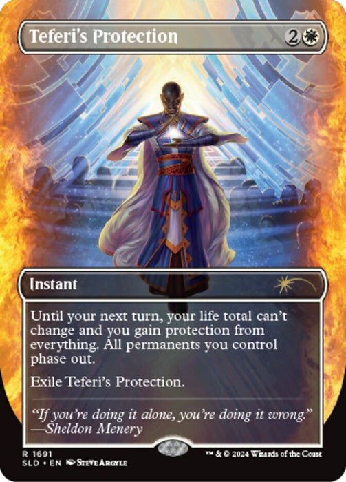 Teferi's Protection - Borderless - Full Art - Inverted