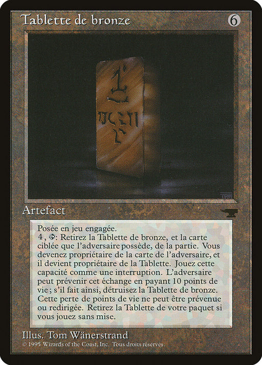 Tablette de bronze - Bronze Tablet