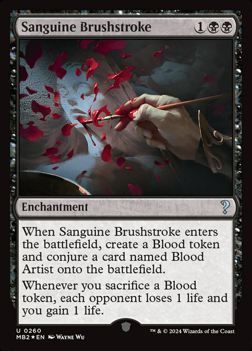 Sanguine Brushstroke (Foil)