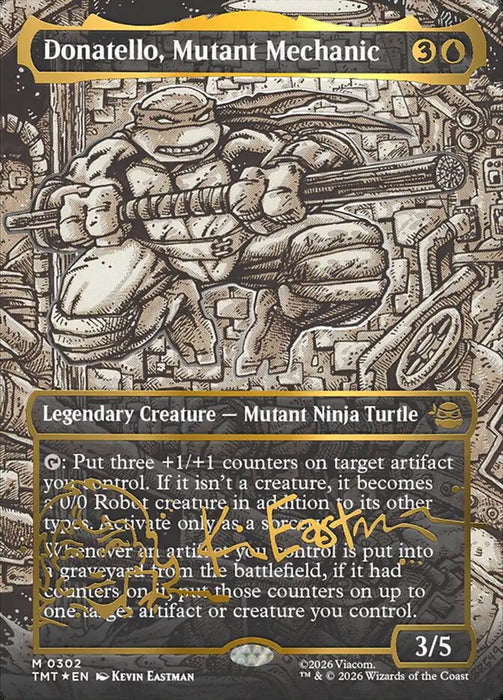 Donatello, Mutant Mechanic - Borderless - Inverted - Legendary (Foil)
