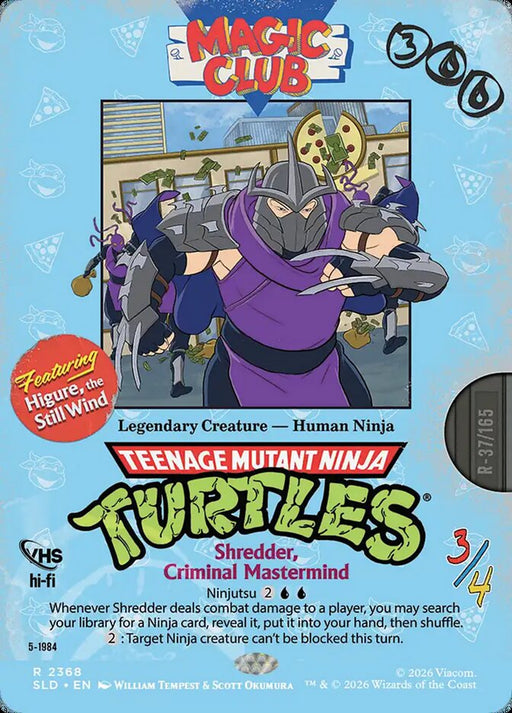 Shredder, Criminal Mastermind - Higure, the Still Wind - Borderless - Full Art - Legendary