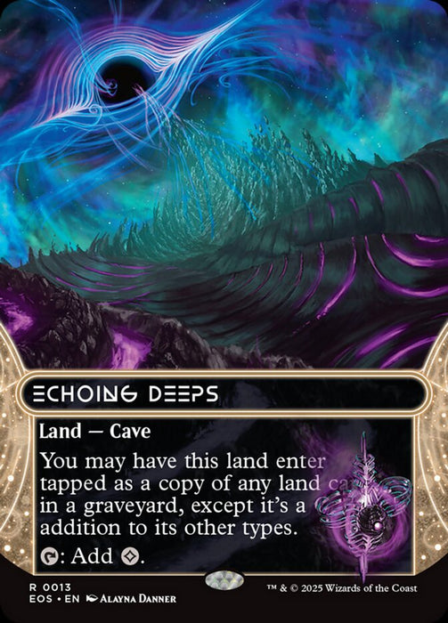 Echoing Deeps - Borderless - Full Art - Inverted