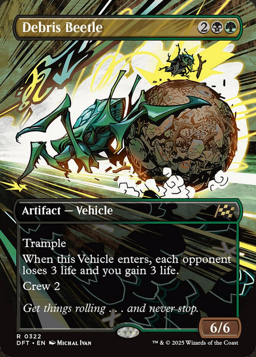 Debris Beetle - Borderless - Inverted (Foil)