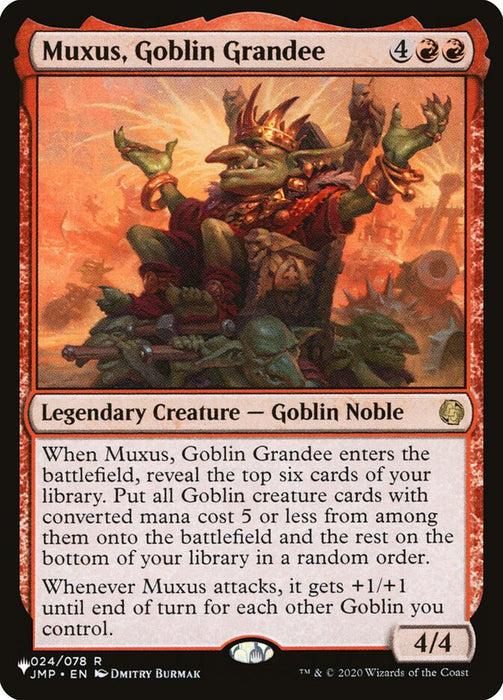 Muxus, Goblin Grandee - Legendary