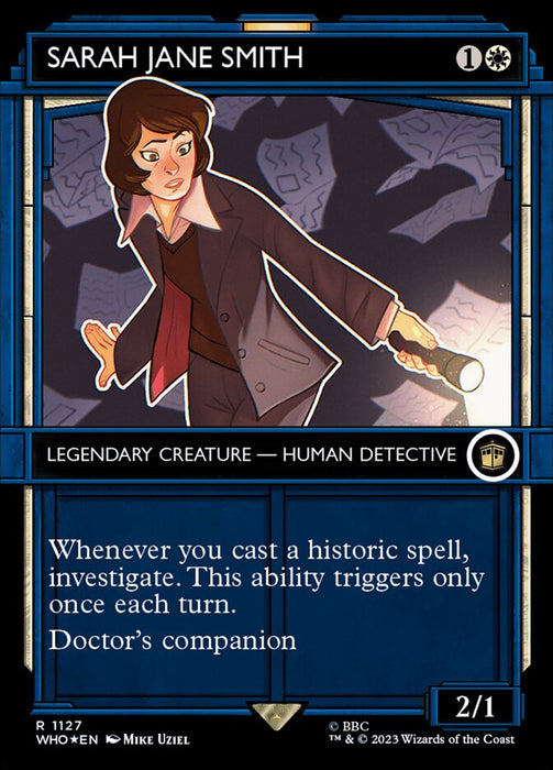 Sarah Jane Smith - Borderless - Inverted - Legendary - Showcase - Surge Foil (Foil)