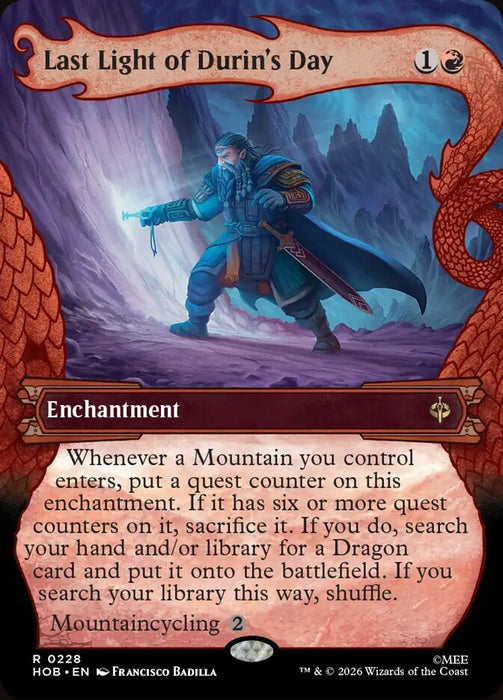 Last Light of Durin's Day - Borderless - Showcase
