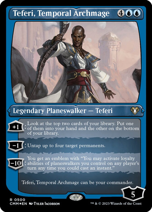Teferi, Temporal Archmage - Etched - Inverted - Etched (Foil)
