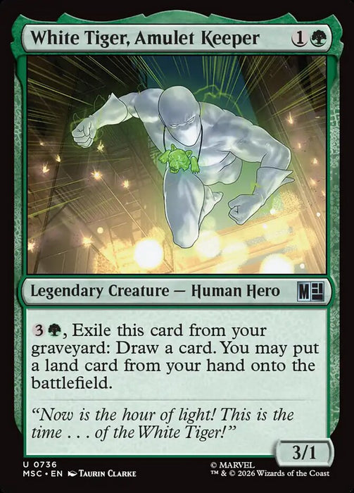 White Tiger, Amulet Keeper - Legendary (Foil)