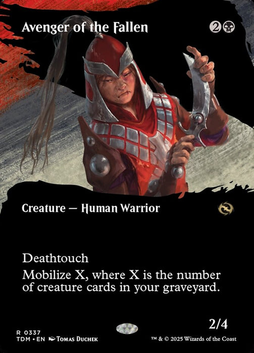 Avenger of the Fallen - Borderless - Showcase - Inverted (Foil)