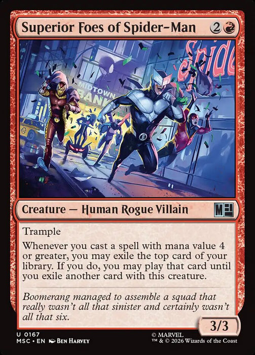 Superior Foes of Spider-Man - Surge Foil