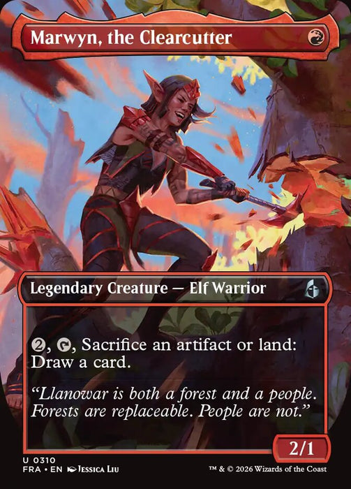 Marwyn, the Clearcutter - Borderless (Foil)