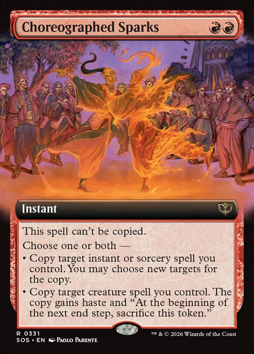 Choreographed Sparks - Extended Art (Foil)