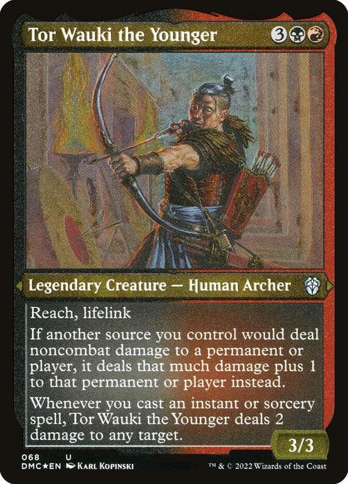 Tor Wauki the Younger - Etched - Inverted - Legendary - Etched (Foil)