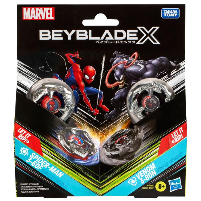 Beyblade X: Marvel Spider-Man 3-60F and Venom 3-80N