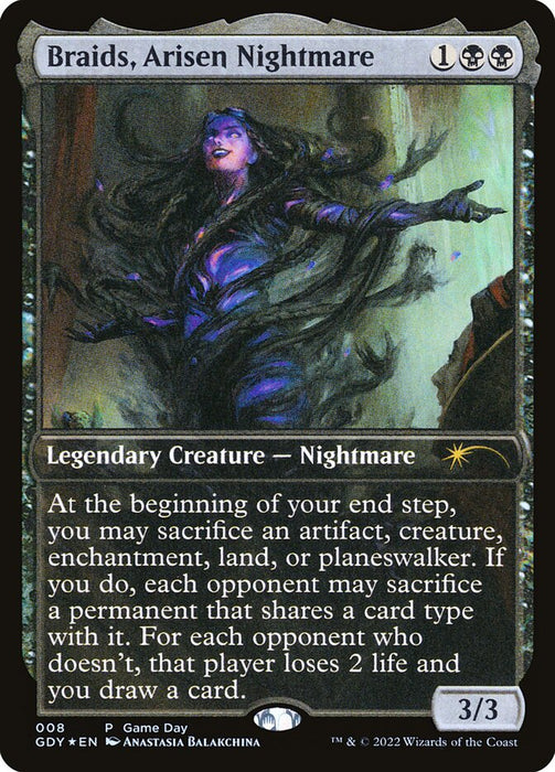 Braids, Arisen Nightmare - Full Art - Legendary (Foil)