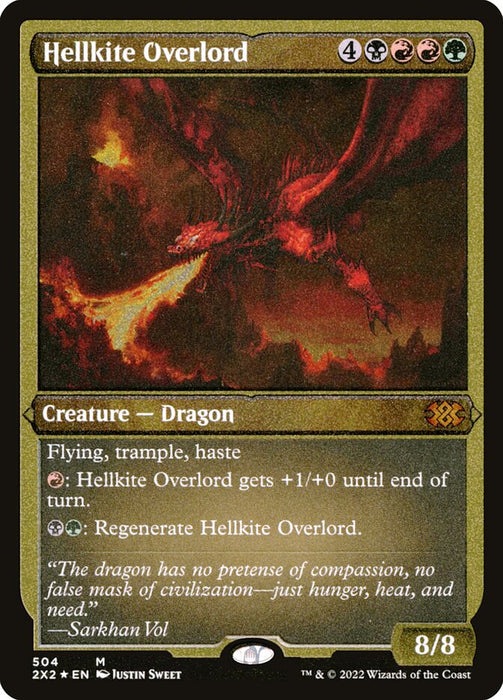 Hellkite Overlord - Etched - Inverted - Etched (Foil)