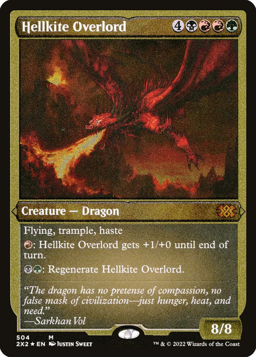 Hellkite Overlord - Etched - Inverted - Etched (Foil)