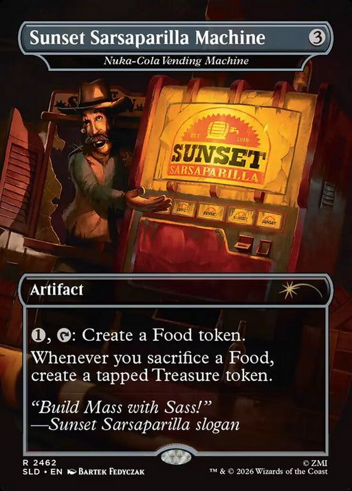 Sunset Sarsaparilla Machine - Nuka-Cola Vending Machine - Borderless - Full Art - Inverted (Foil)