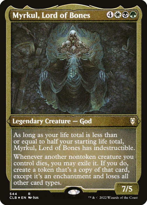 Myrkul, Lord of Bones - Etched - Inverted - Legendary - Etched (Foil)