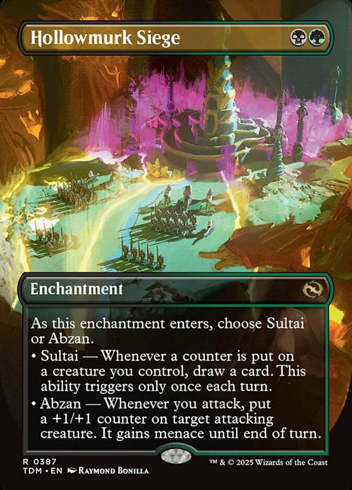 Hollowmurk Siege - Borderless - Full Art - Enchantment - Inverted