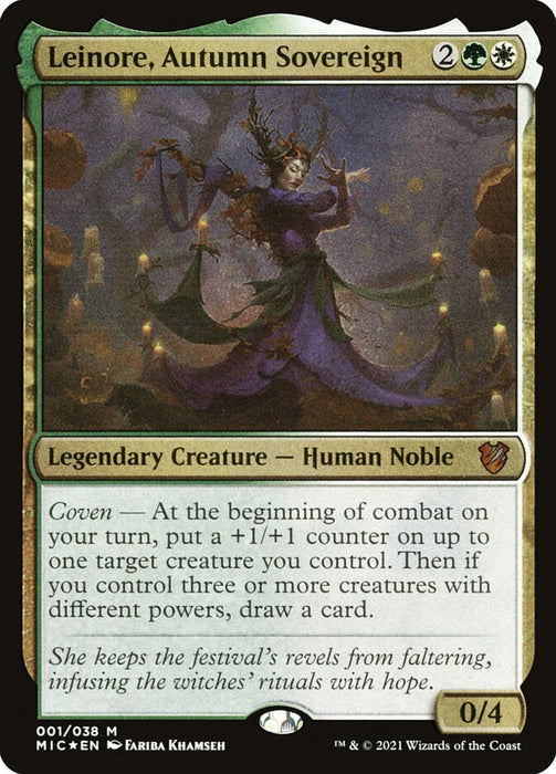 Leinore, Autumn Sovereign - Legendary - Etched (Foil)