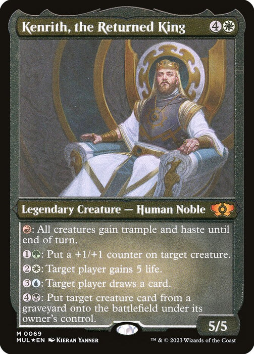 Kenrith, the Returned King - Etched - Inverted - Legendary - Etched (Foil)