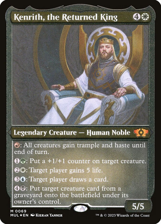 Kenrith, the Returned King - Etched - Inverted - Legendary - Etched (Foil)