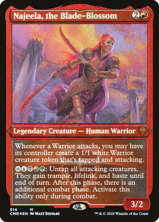 Najeela, the Blade-Blossom - Etched - Inverted - Legendary - Etched (Foil)