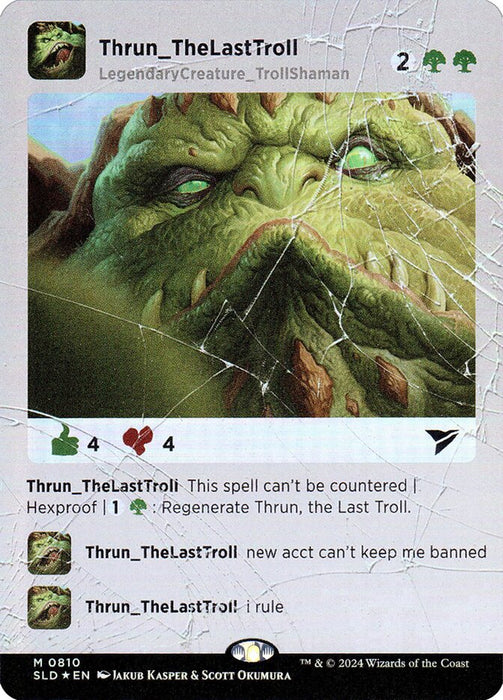 Thrun, the Last Troll - Borderless - Full Art - Legendary