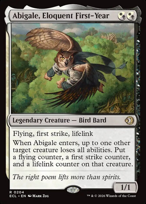 Abigale, Eloquent First-Year - Legendary (Foil)