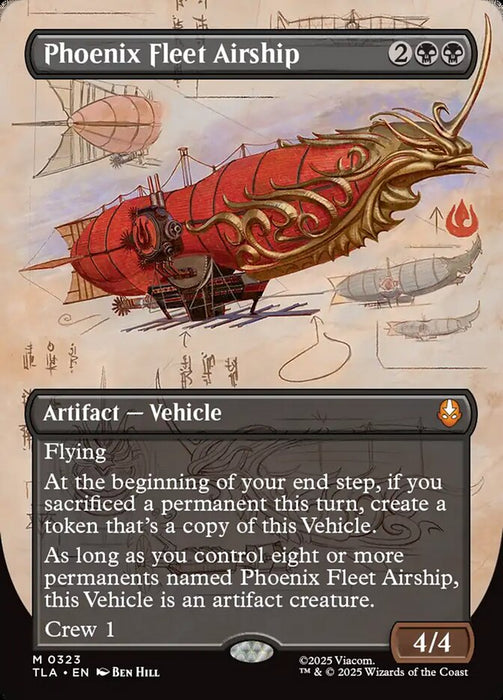 Phoenix Fleet Airship - Borderless (Foil)
