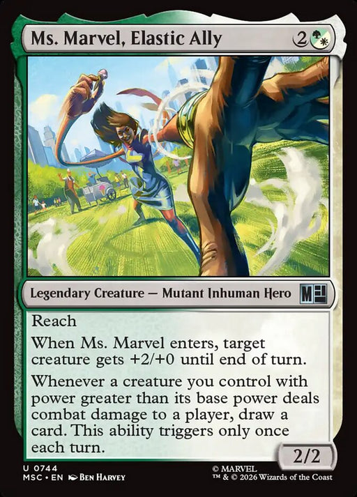 Ms. Marvel, Elastic Ally - Legendary (Foil)