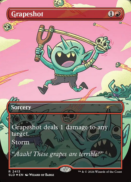 Grapeshot - Borderless - Full Art - Inverted (Foil)