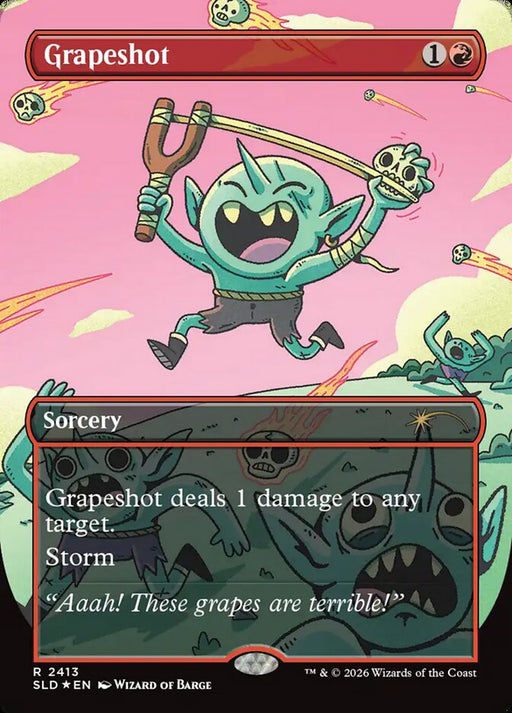 Grapeshot - Borderless - Full Art - Inverted (Foil)