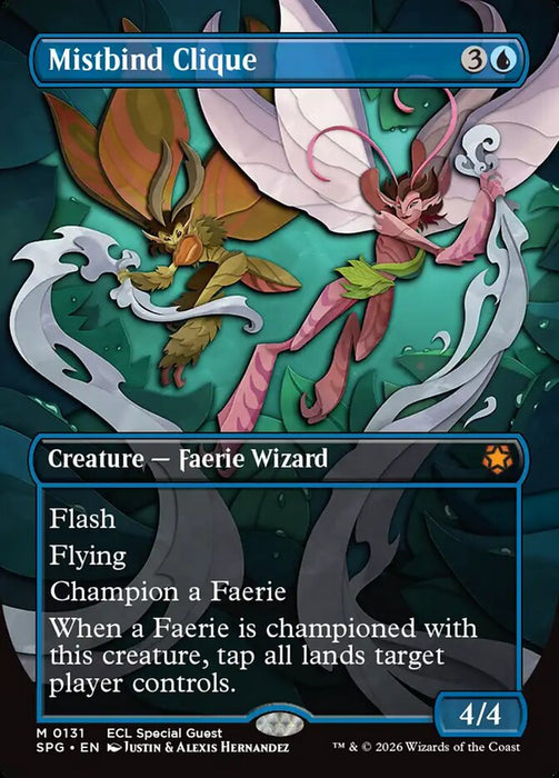 Mistbind Clique - Borderless - Full Art - Inverted (Foil)