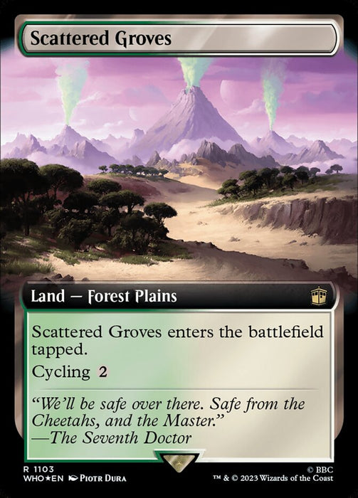 Scattered Groves - Extended Art - Surge Foil (Foil)