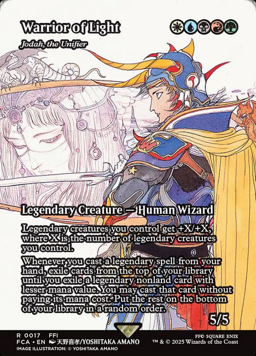 Warrior of Light - Jodah, the Unifier - Borderless - Full Art - Legendary - Inverted