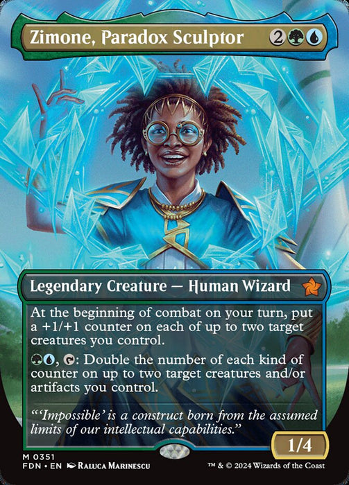 Zimone, Paradox Sculptor - Borderless - Legendary - Inverted
