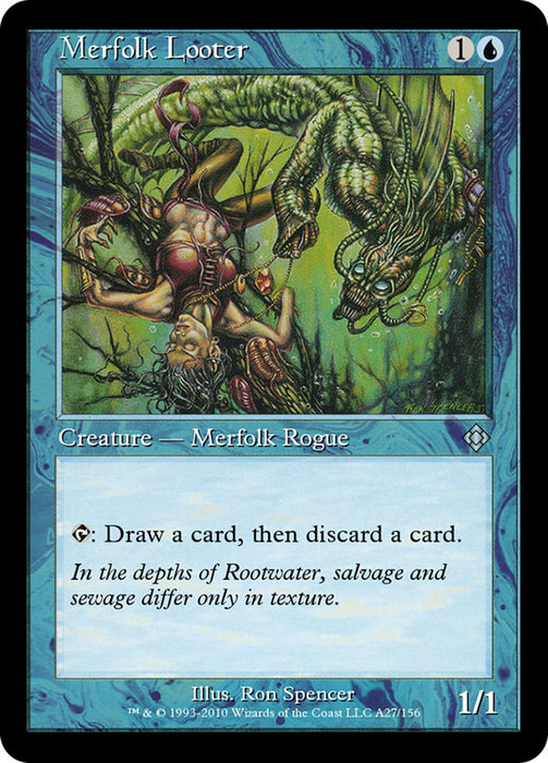 Merfolk Looter - Retro Frame