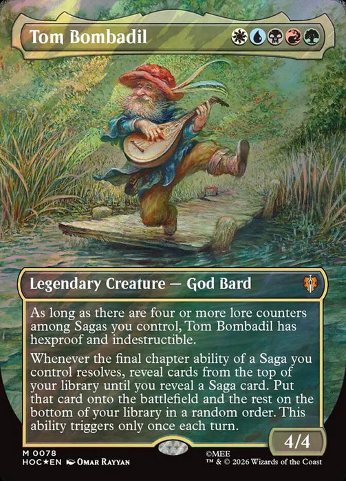 Tom Bombadil - Borderless - Inverted - Legendary - Surge Foil (Foil)